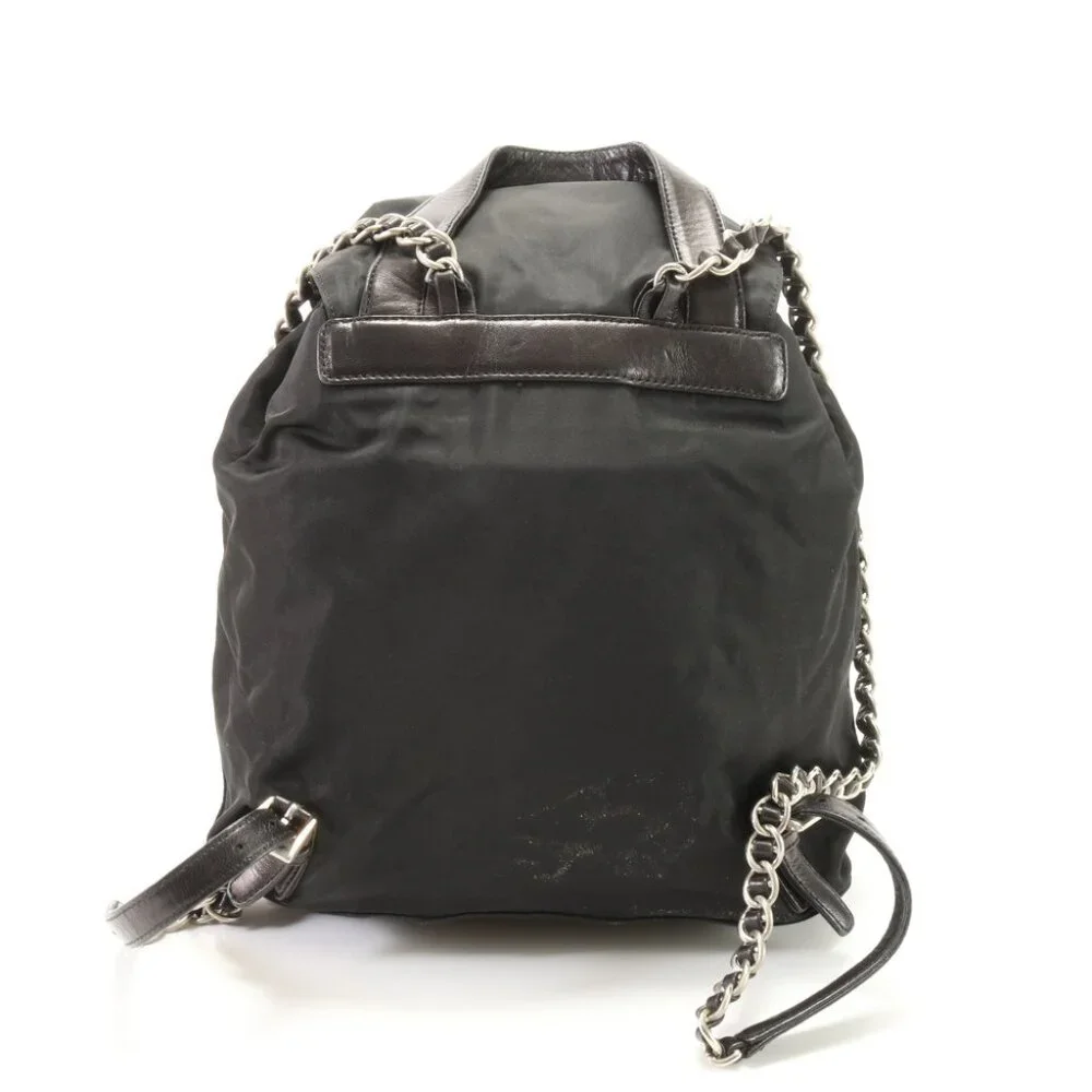 Prada Small Tessuto Backpack Bag with Chain B4821 - Picture 6 of 16